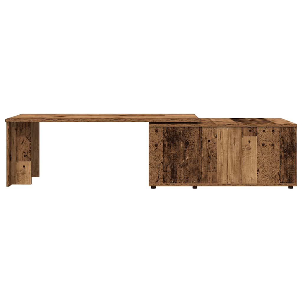 Table basse vieux bois 150x50x35 cm bois d’ingénierie - Tables basses