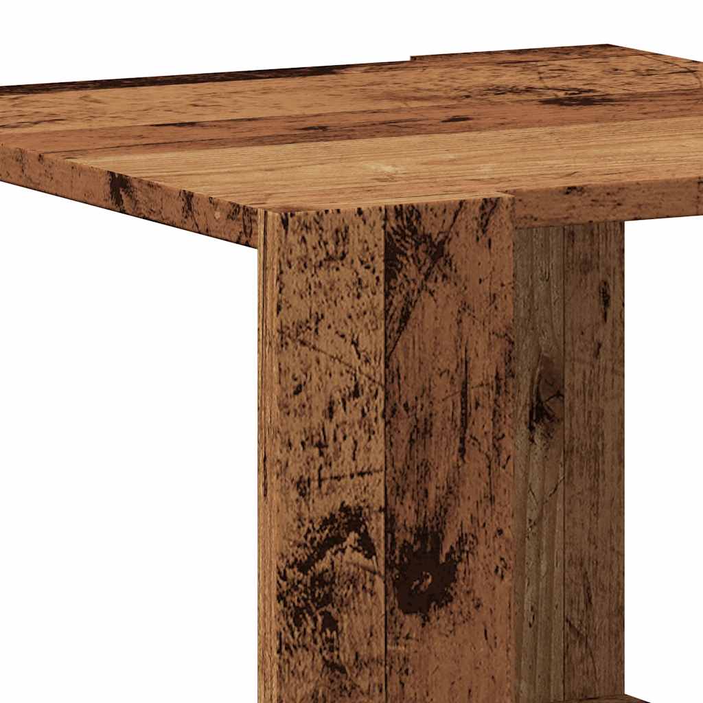 Table basse vieux bois 40x40x30 cm bois d’ingénierie - Tables basses