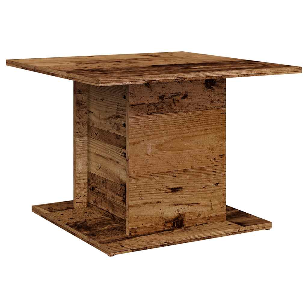 Table basse vieux bois 55,5x55,5x40 cm bois d’ingénierie - Tables basses