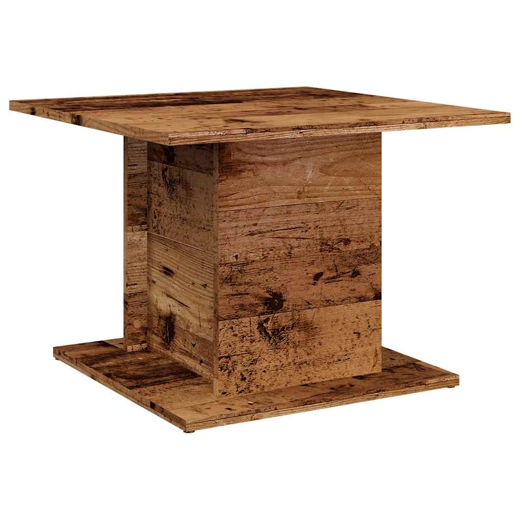 Table basse vieux bois 55,5x55,5x40 cm bois d’ingénierie - Tables basses