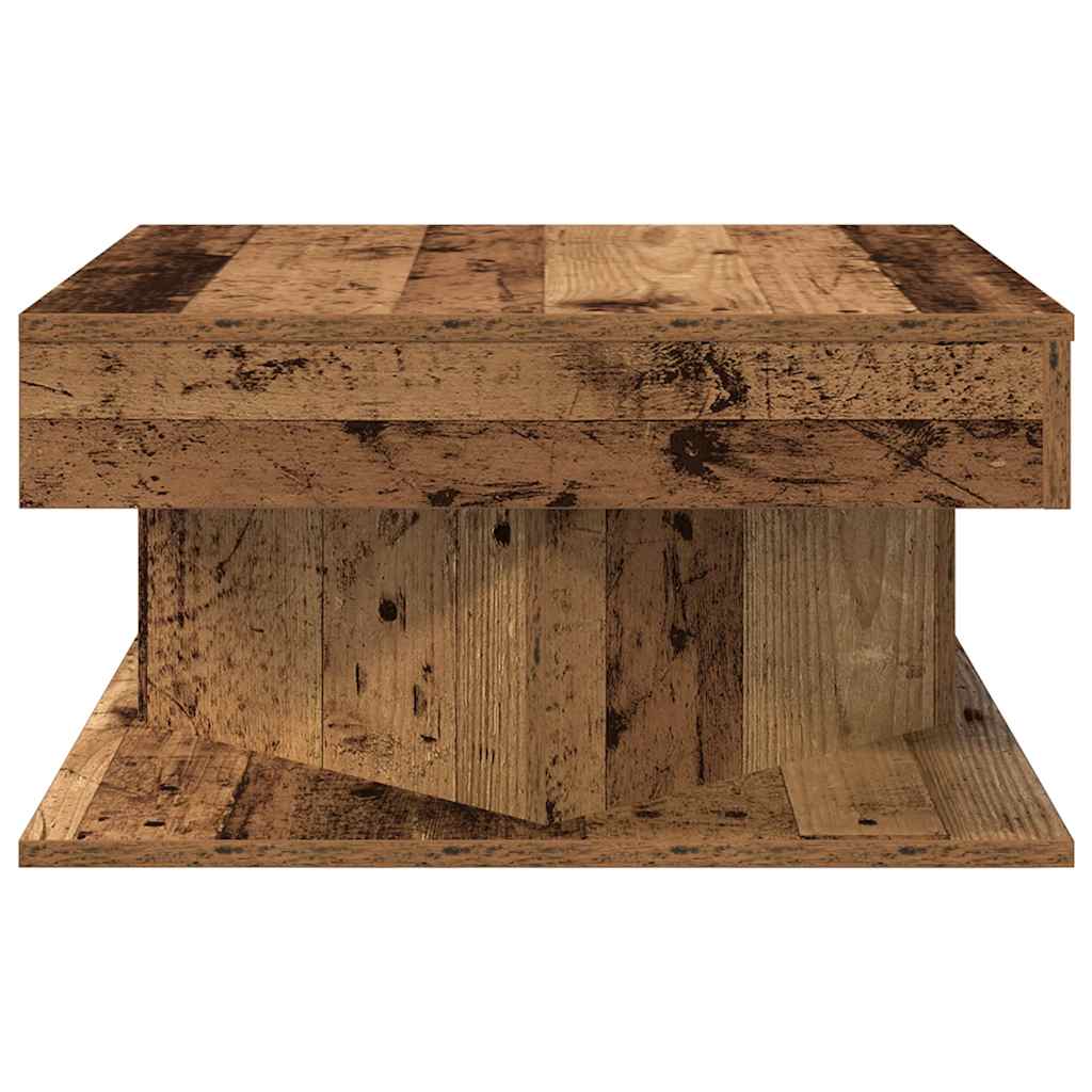Table basse vieux bois 55x55x30 cm bois d’ingénierie - Tables basses
