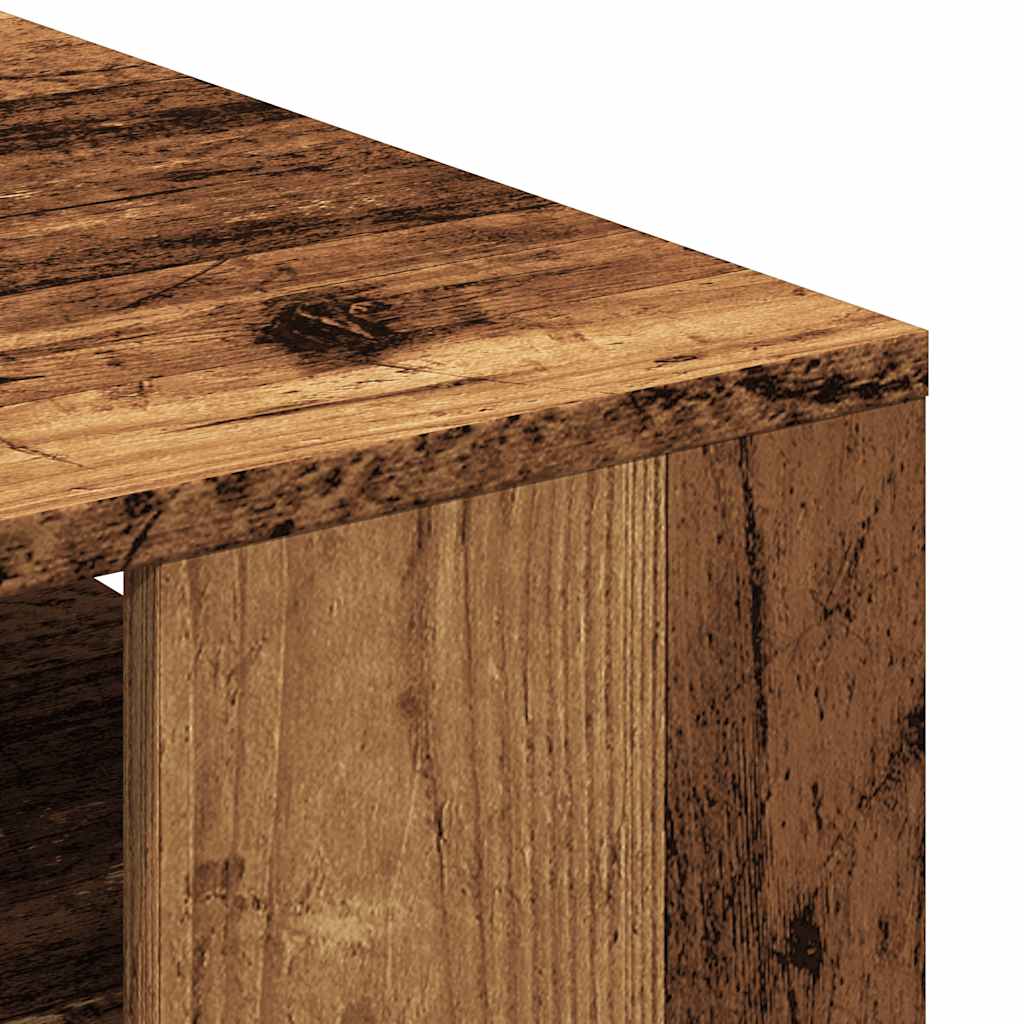 Table basse vieux bois 55x55x42 cm bois d’ingénierie - Tables basses