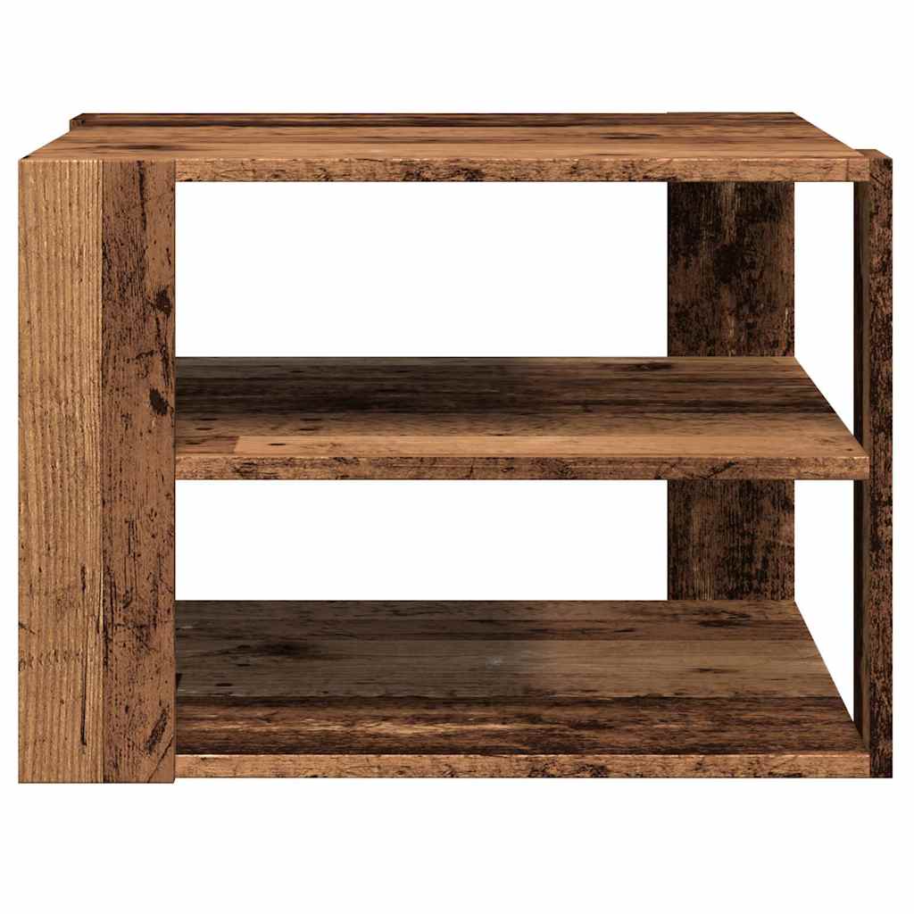 Table basse vieux bois 58x58x40 cm bois d’ingénierie - Tables basses