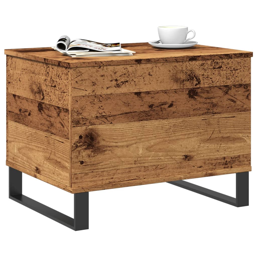 Table basse vieux bois 60x44,5x45 cm bois d’ingénierie - Tables basses