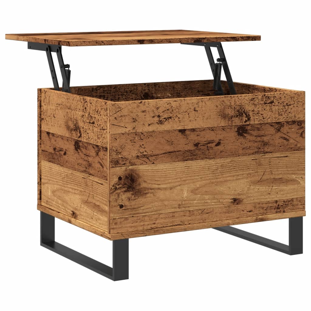 Table basse vieux bois 60x44,5x45 cm bois d’ingénierie - Tables basses