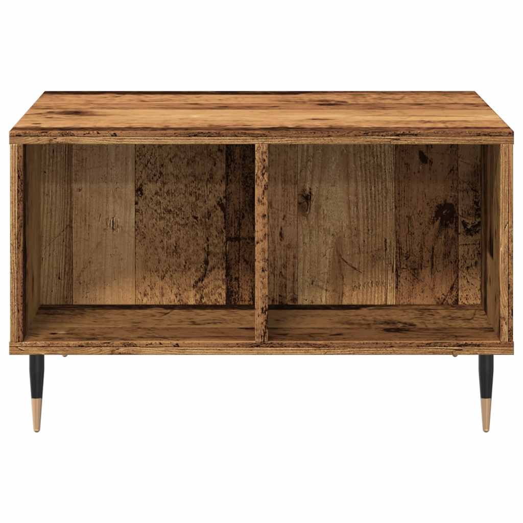 Table basse vieux bois 60x50x36,5 cm bois d’ingénierie - Tables basses