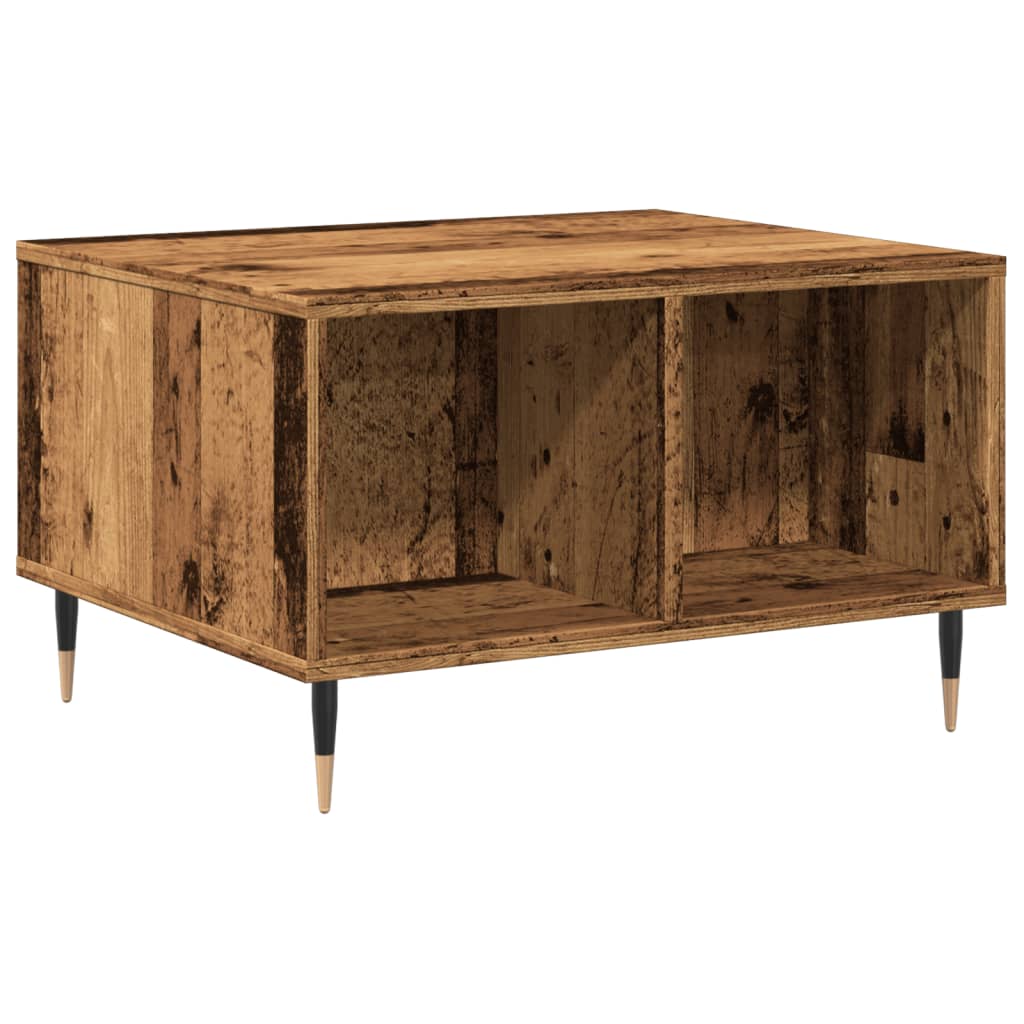 Table basse vieux bois 60x50x36,5 cm bois d’ingénierie - Tables basses