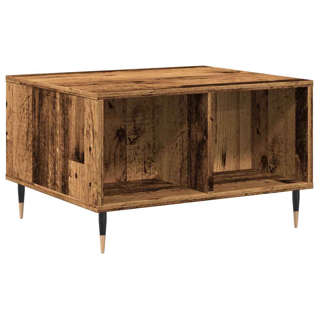Table basse vieux bois 60x50x36,5 cm bois d’ingénierie - Tables basses