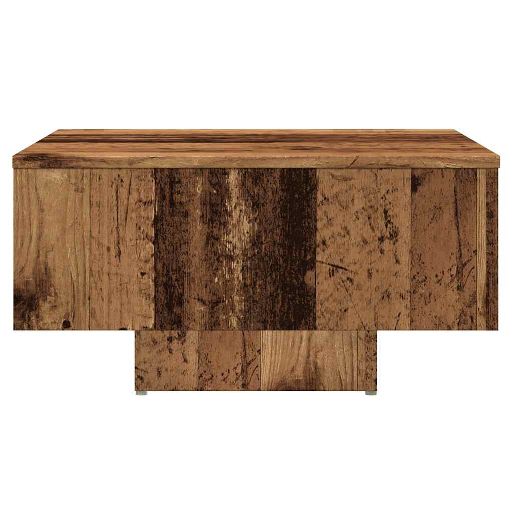 Table basse vieux bois 60x60x31,5 cm bois d’ingénierie - Tables basses