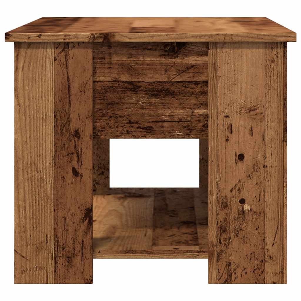 Table basse vieux bois 79x49x41 cm bois d’ingénierie - Tables basses