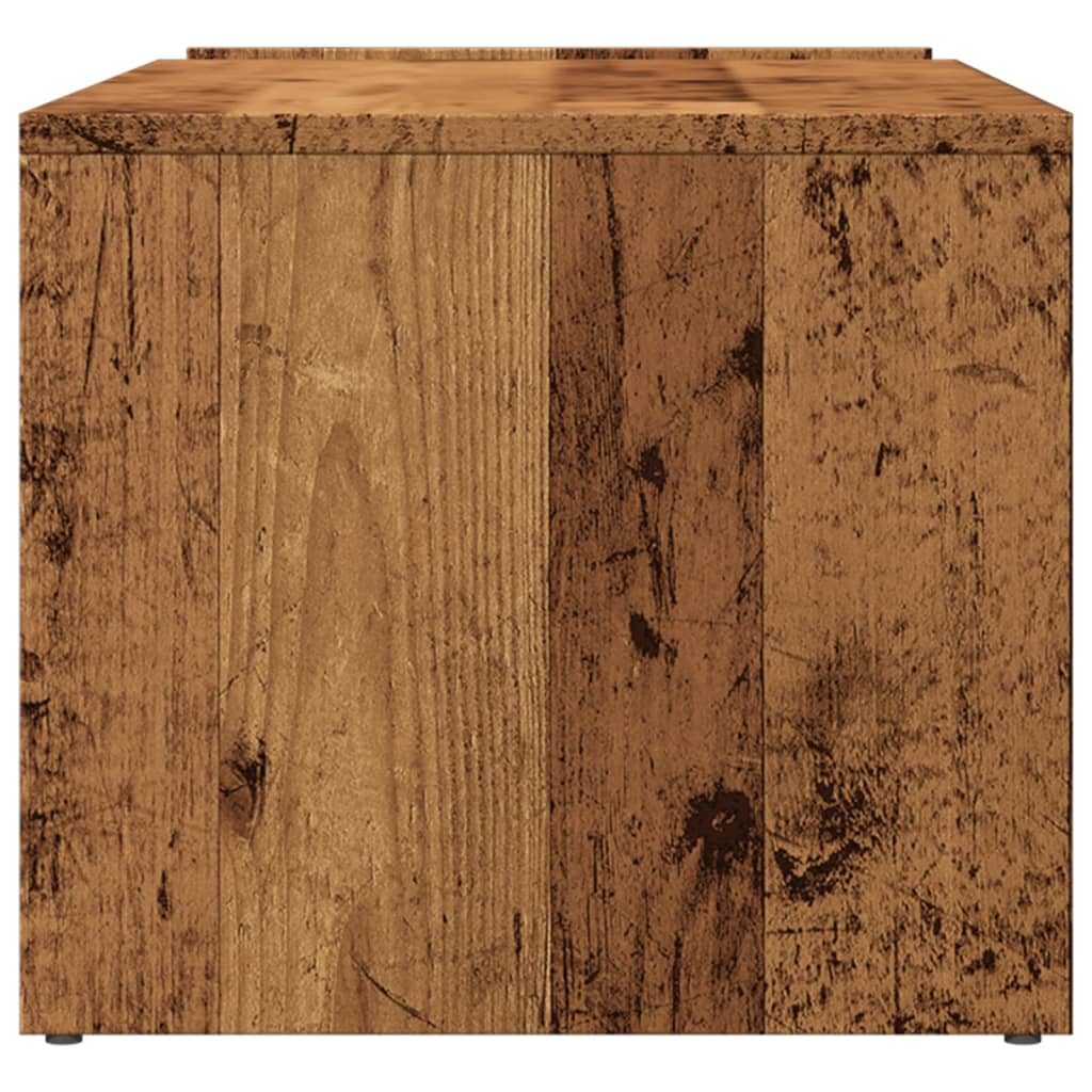 Table basse vieux bois 90x45x35 cm bois d’ingénierie - Tables basses