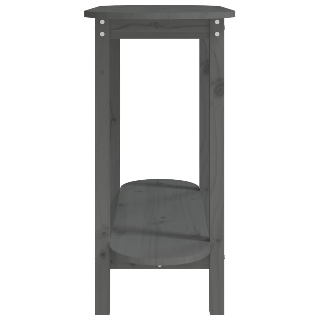 Table console Gris 110x40x80 cm Bois massif de pin - Tables basses