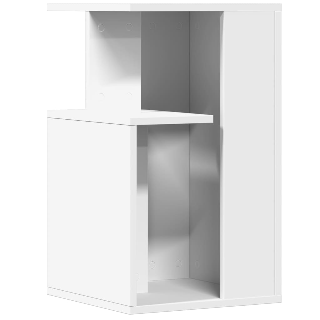 Table d’appoint blanc 35x35x60 cm bois d’ingénierie - Tables basses