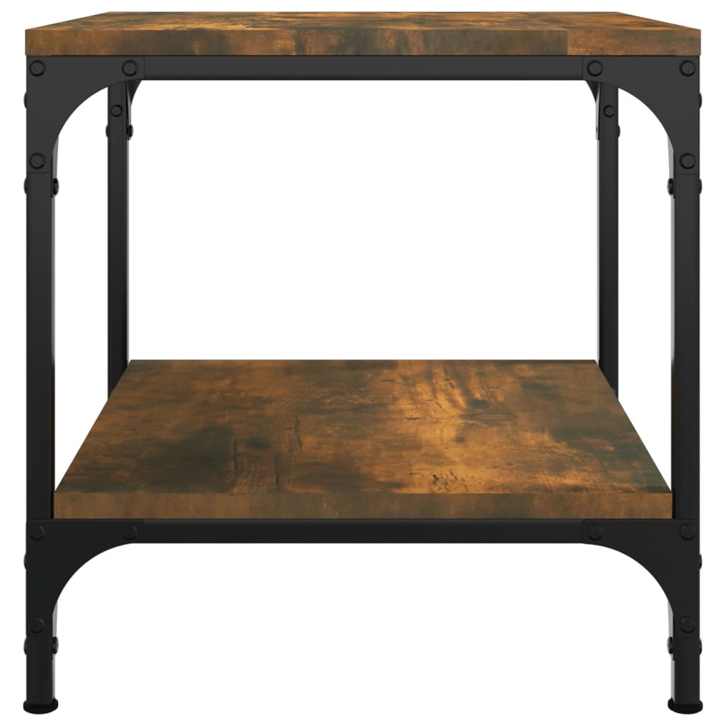 Table d’appoint Chêne fumé 40x40x40 cm Bois d’ingénierie - Tables basses