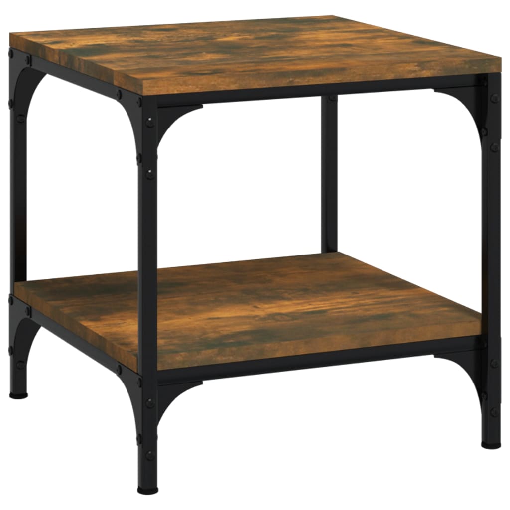 Table d’appoint Chêne fumé 40x40x40 cm Bois d’ingénierie - Tables basses
