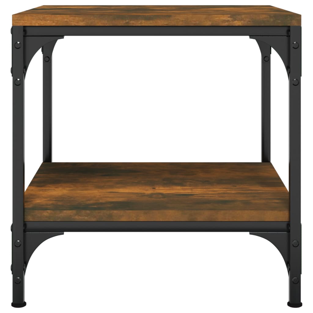 Table d’appoint Chêne fumé 40x40x40 cm Bois d’ingénierie - Tables basses
