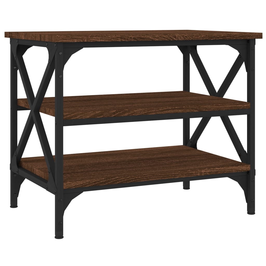 Table d’appoint Chêne marron 55x38x45 cm Bois d’ingénierie - Tables basses