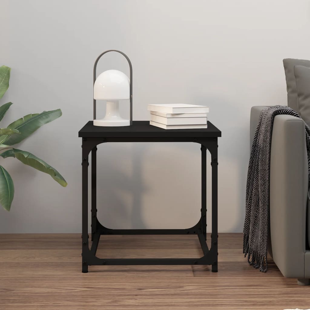 Table d’appoint Noir 40x40x40 cm Bois d’ingénierie - Tables basses