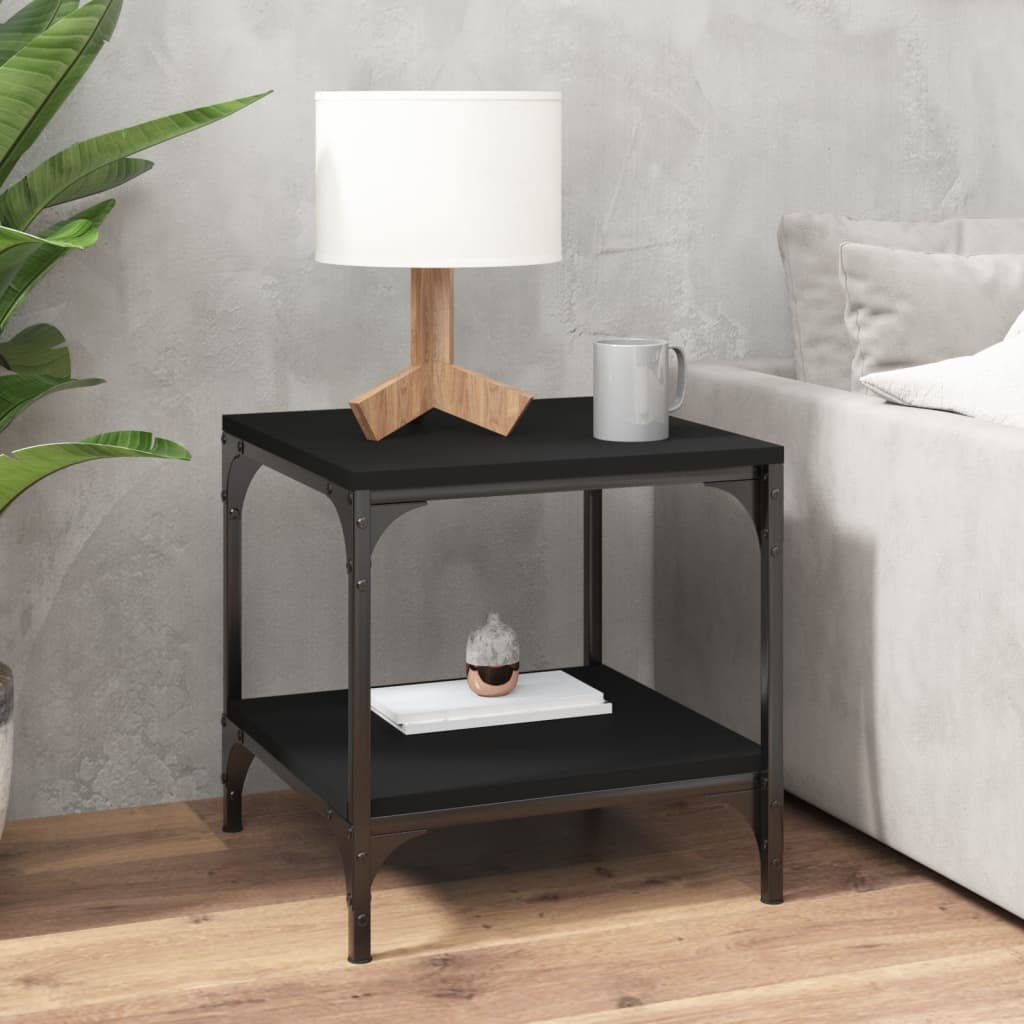 Table d’appoint Noir 40x40x40 cm Bois d’ingénierie - Tables basses
