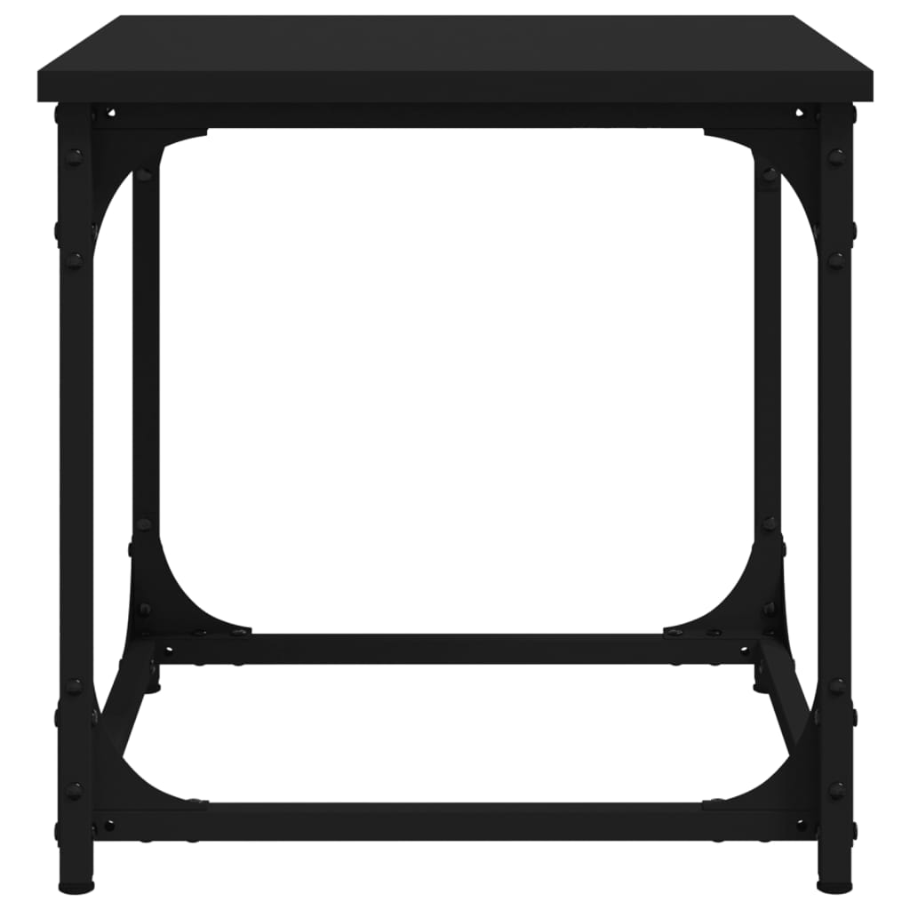 Table d’appoint Noir 40x40x40 cm Bois d’ingénierie - Tables basses