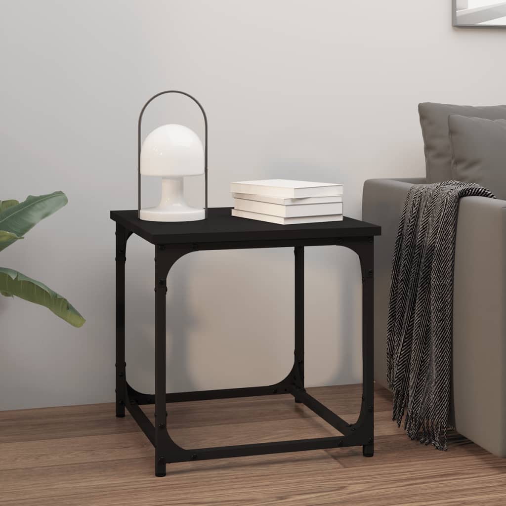 Table d’appoint Noir 40x40x40 cm Bois d’ingénierie - Tables basses