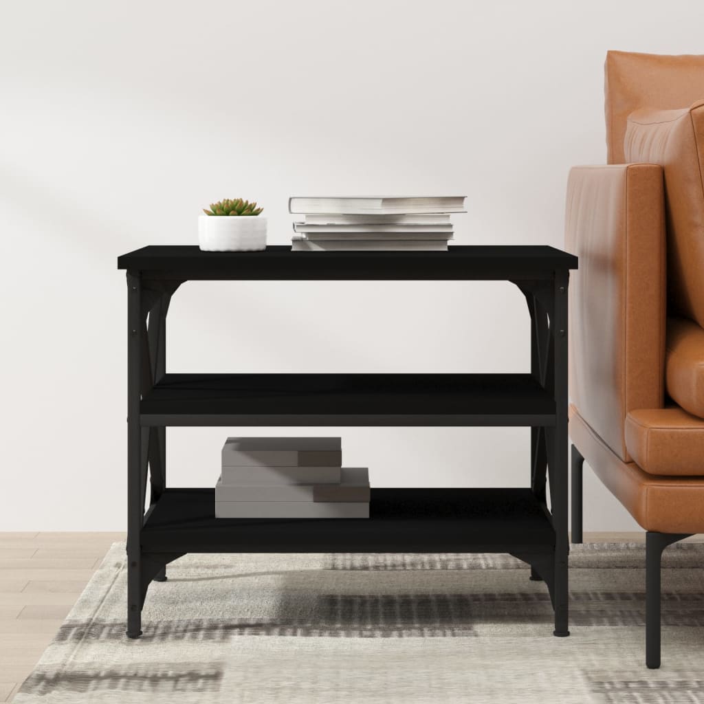 Table d’appoint Noir 55x38x45 cm Bois d’ingénierie - Tables basses