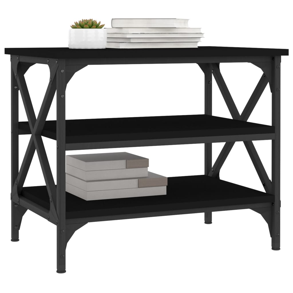 Table d’appoint Noir 55x38x45 cm Bois d’ingénierie - Tables basses