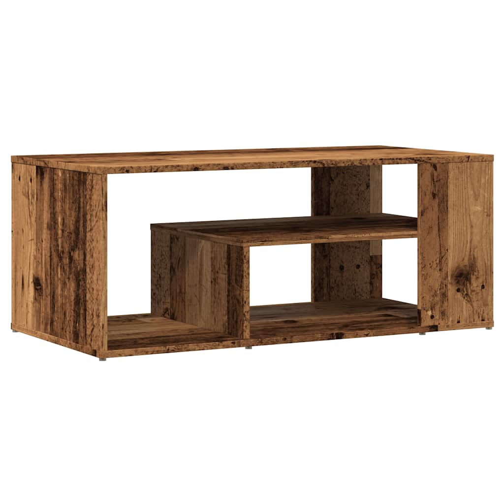 Table d’appoint vieux bois 100x50x40 cm bois d’ingénierie - Tables basses