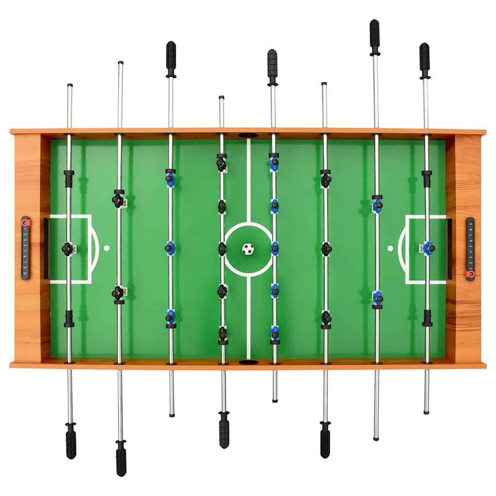 Table de football pliante 121 x 61 x 80 cm Marron clair - Tables de baby-foot