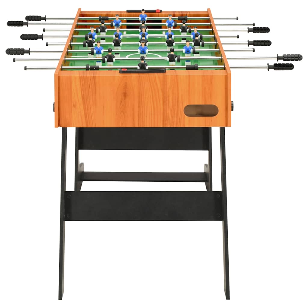 Table de football pliante 121 x 61 x 80 cm Marron clair - Tables de baby-foot
