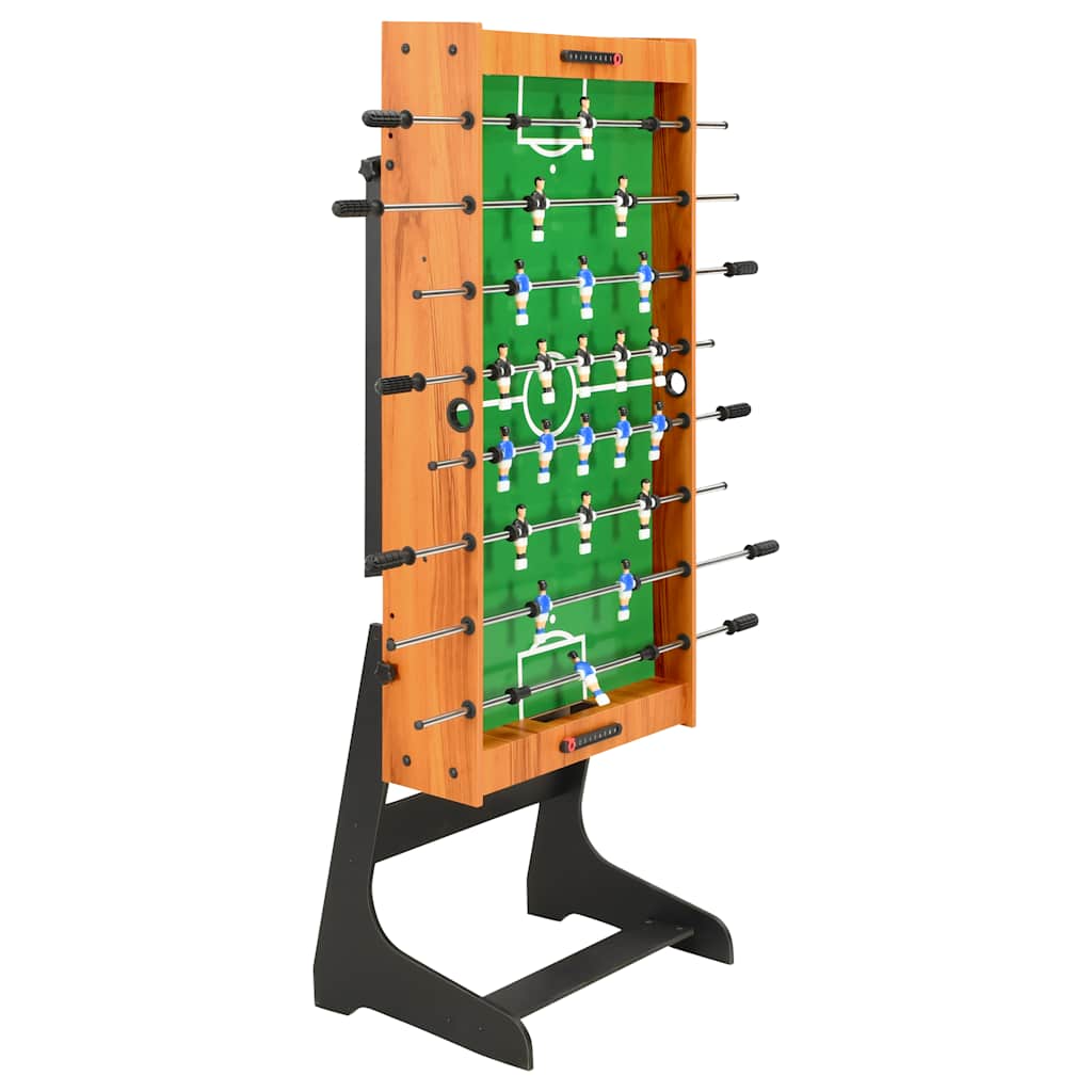 Table de football pliante 121 x 61 x 80 cm Marron clair - Tables de baby-foot