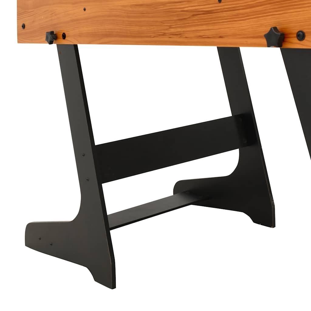 Table de football pliante 121 x 61 x 80 cm Marron clair - Tables de baby-foot