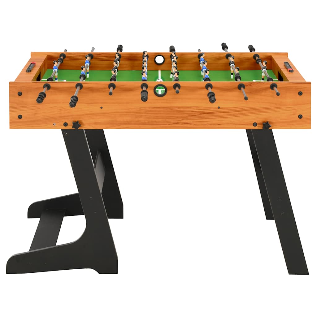 Table de football pliante 121 x 61 x 80 cm Marron clair - Tables de baby-foot