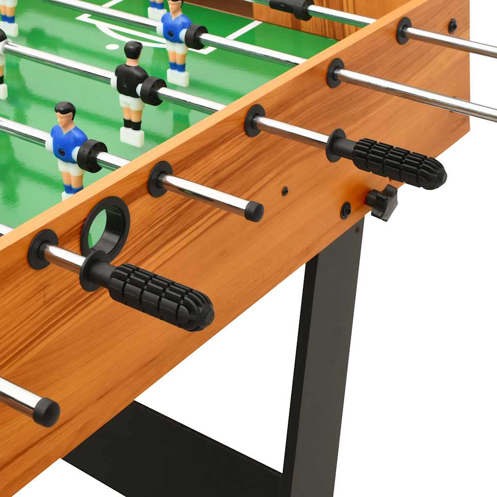 Table de football pliante 121 x 61 x 80 cm Marron clair - Tables de baby-foot