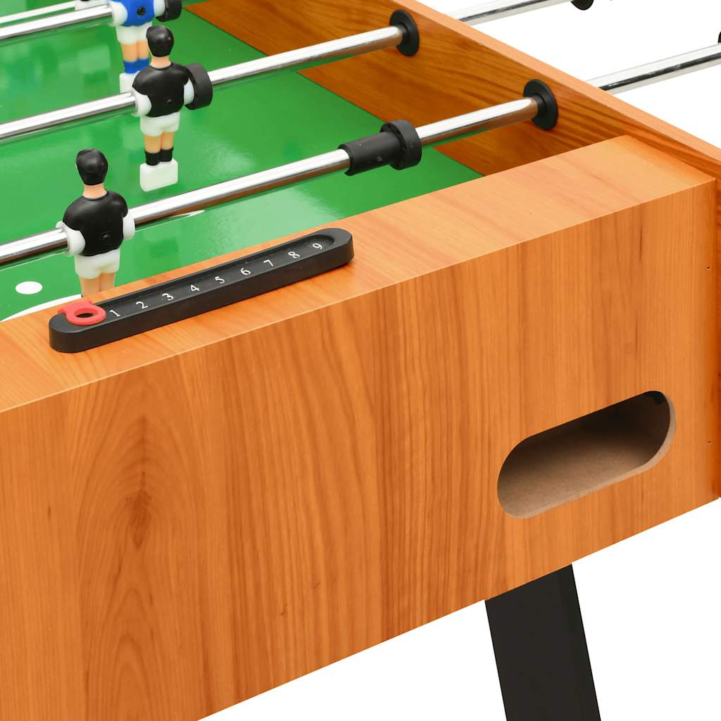 Table de football pliante 121 x 61 x 80 cm Marron clair - Tables de baby-foot