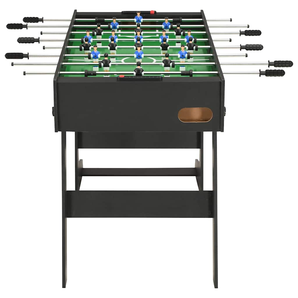 Table de football pliante 121 x 61 x 80 cm Noir - Tables de baby-foot