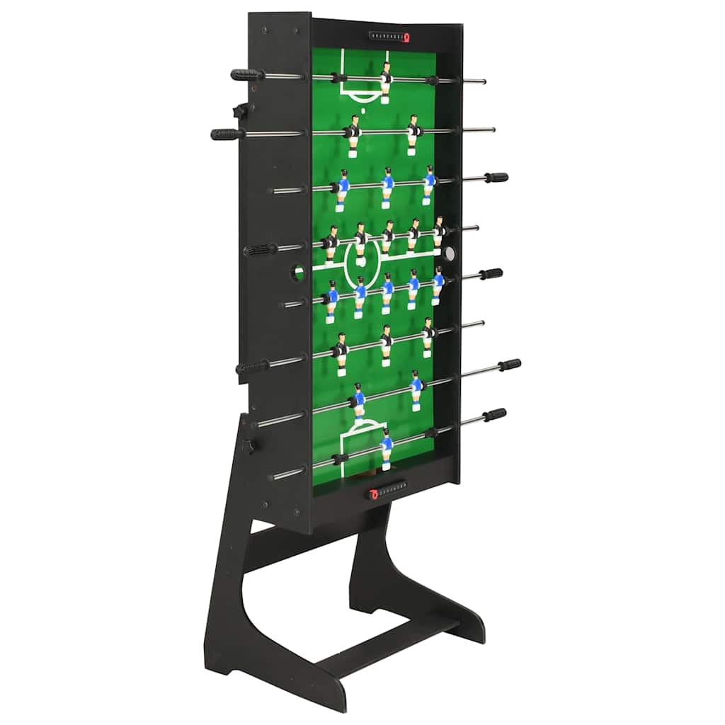 Table de football pliante 121 x 61 x 80 cm Noir - Tables de baby-foot