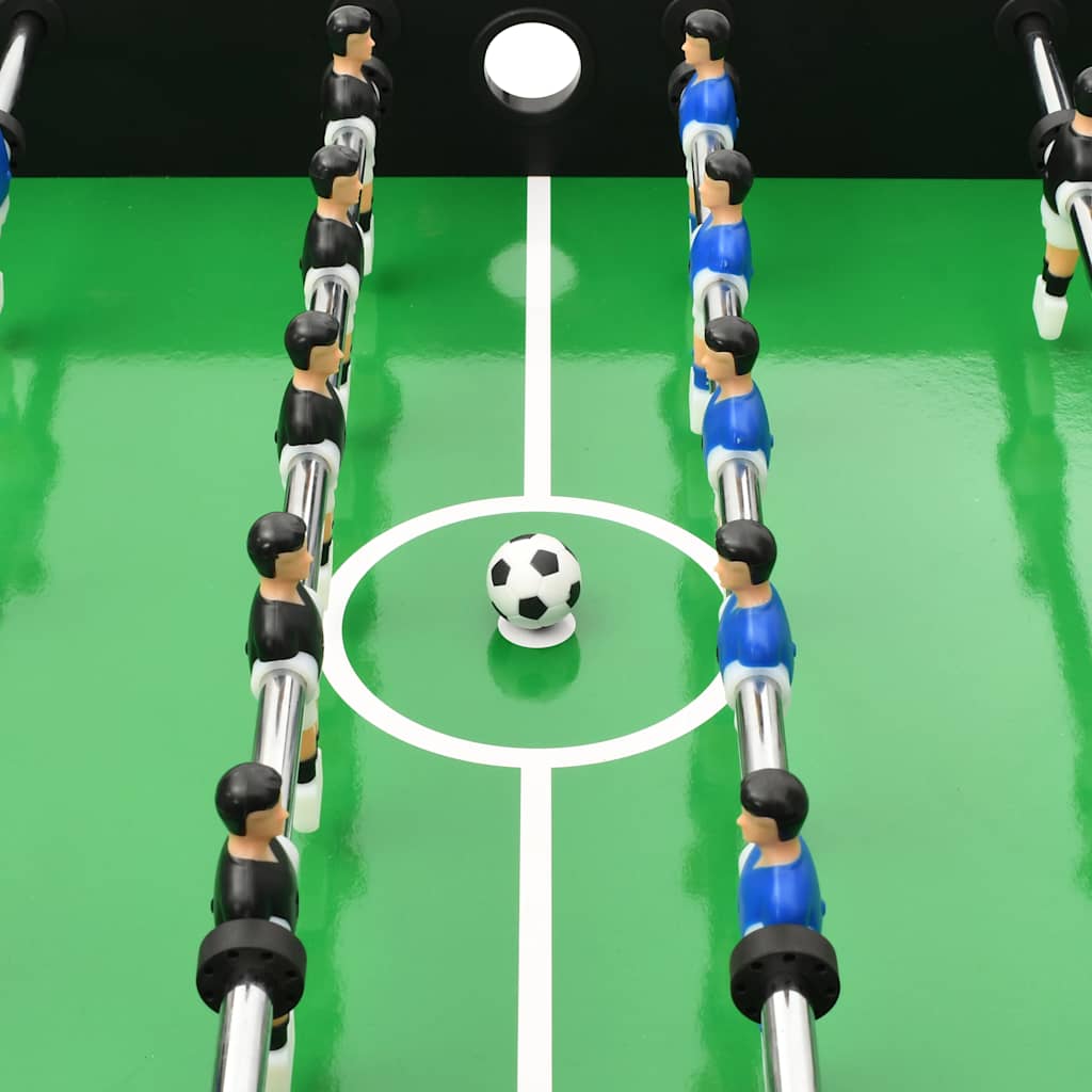 Table de football pliante 121 x 61 x 80 cm Noir - Tables de baby-foot