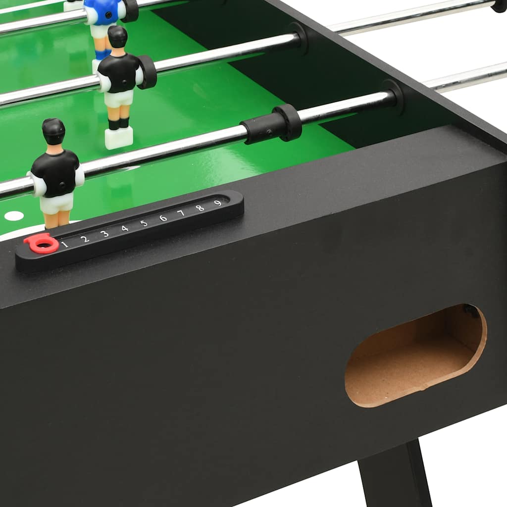 Table de football pliante 121 x 61 x 80 cm Noir - Tables de baby-foot