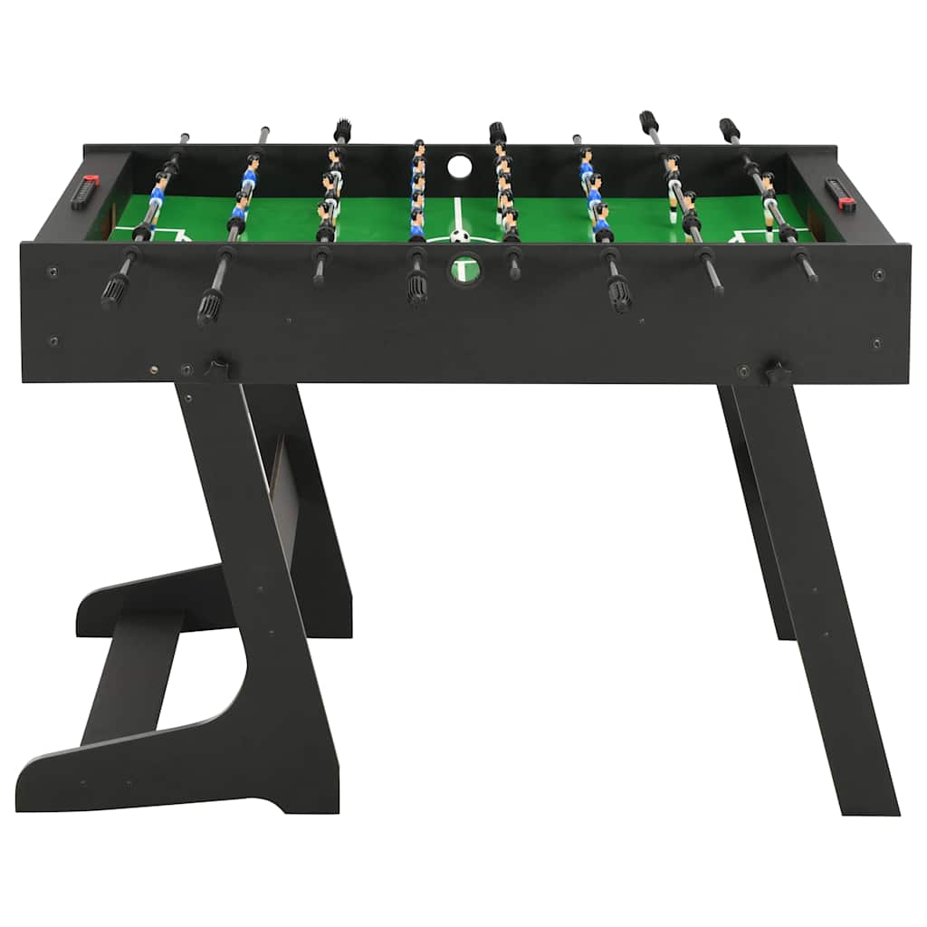 Table de football pliante 121 x 61 x 80 cm Noir - Tables de baby-foot