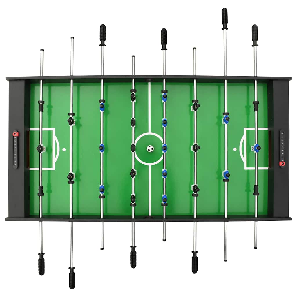 Table de football pliante 121 x 61 x 80 cm Noir - Tables de baby-foot