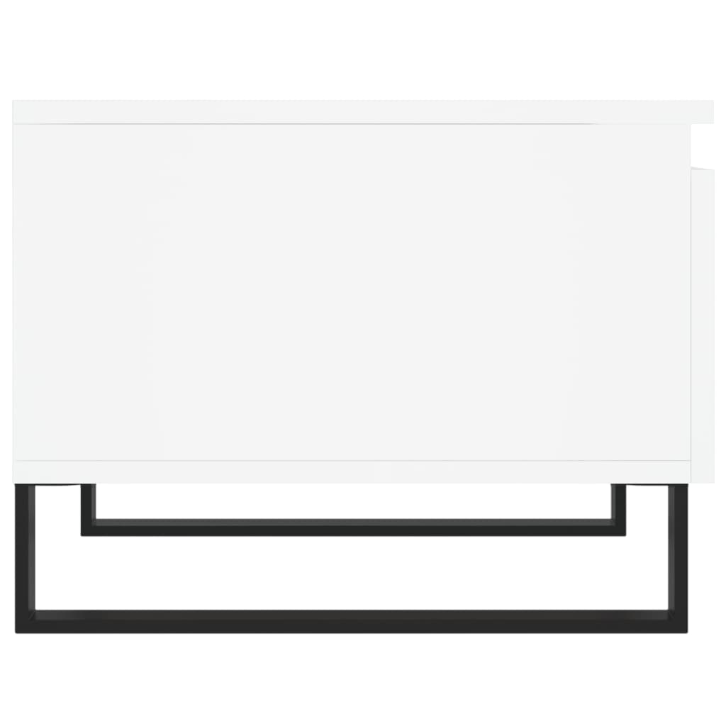 Tables basses 2 pcs blanc 50x46x35 cm bois d’ingénierie - Tables basses