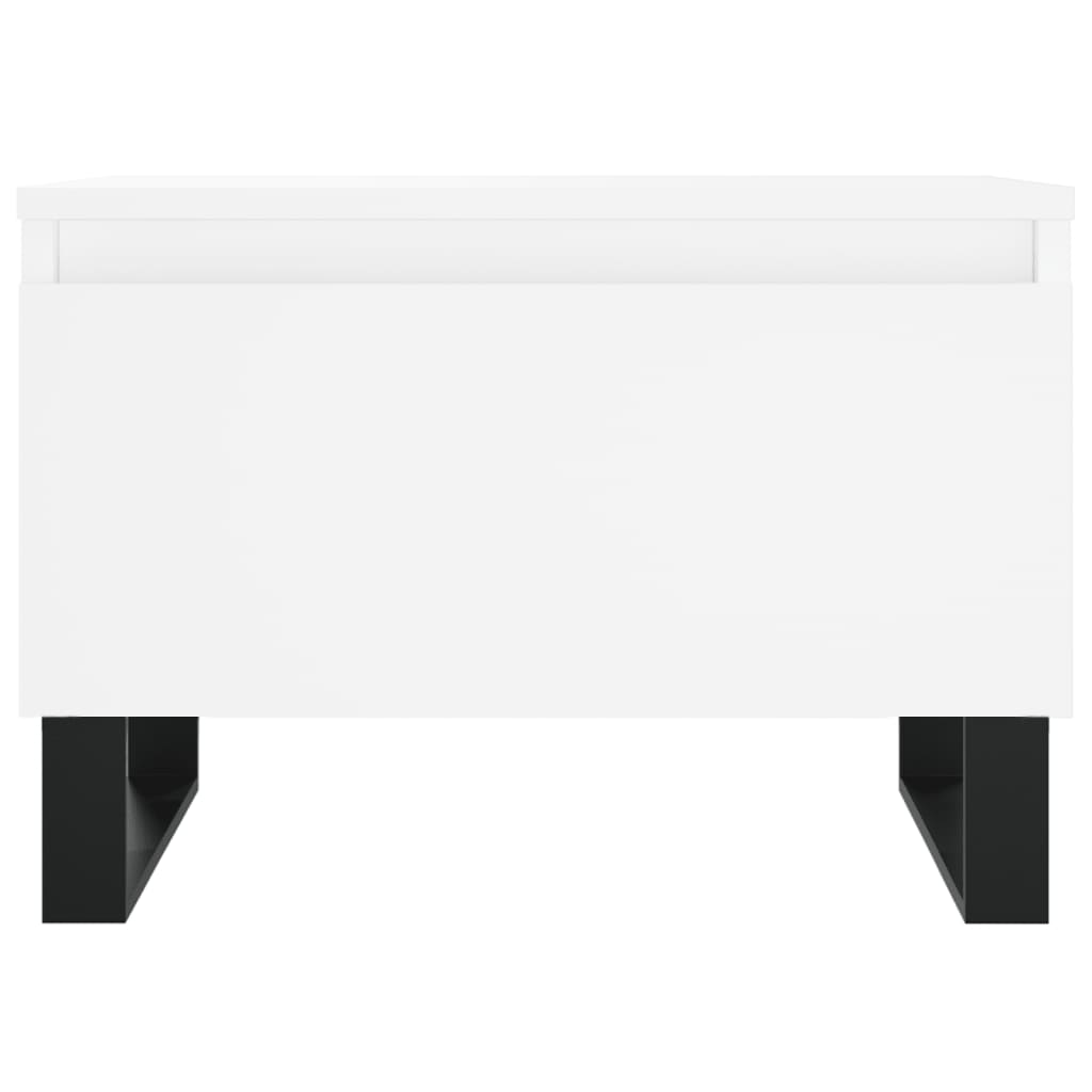 Tables basses 2 pcs blanc 50x46x35 cm bois d’ingénierie - Tables basses