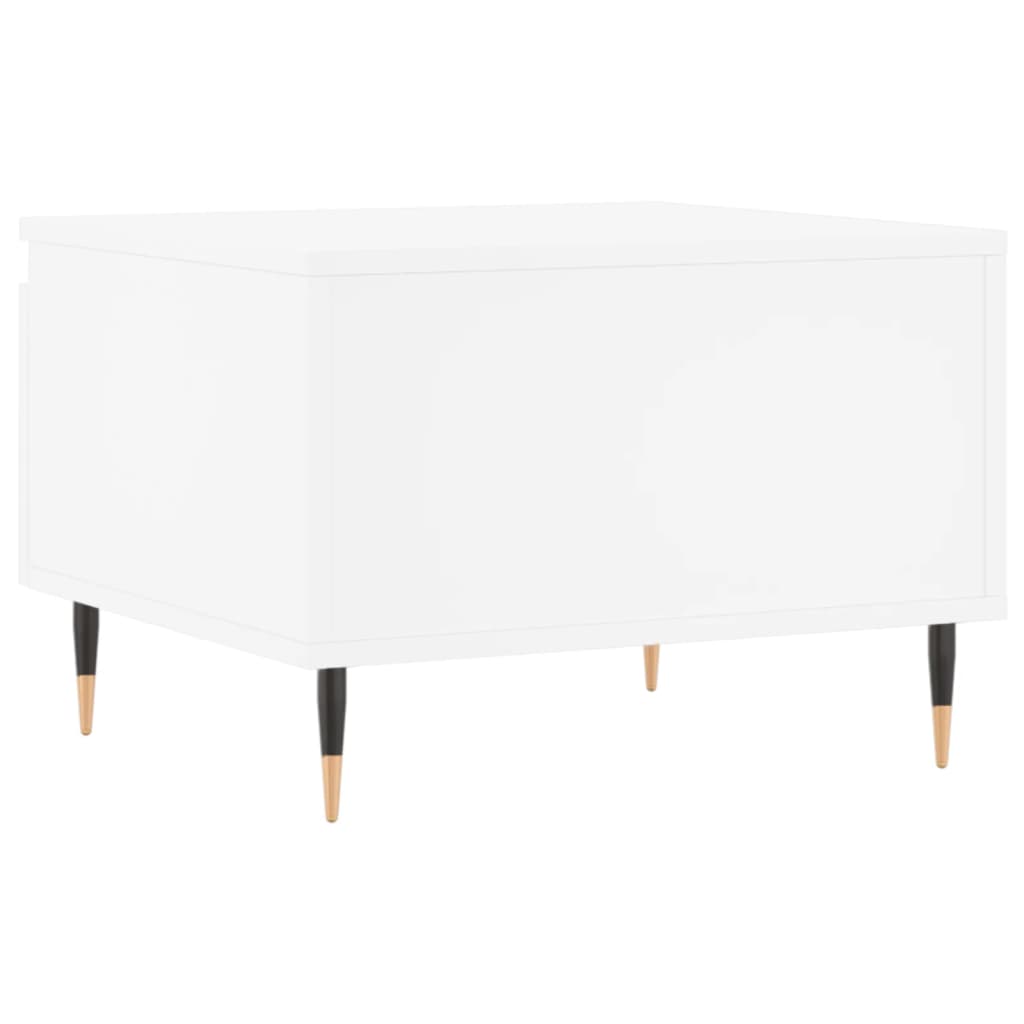 Tables basses 2 pcs blanc 50x46x35 cm bois d’ingénierie - Tables basses