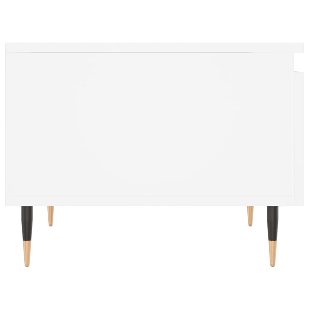 Tables basses 2 pcs blanc 50x46x35 cm bois d’ingénierie - Tables basses