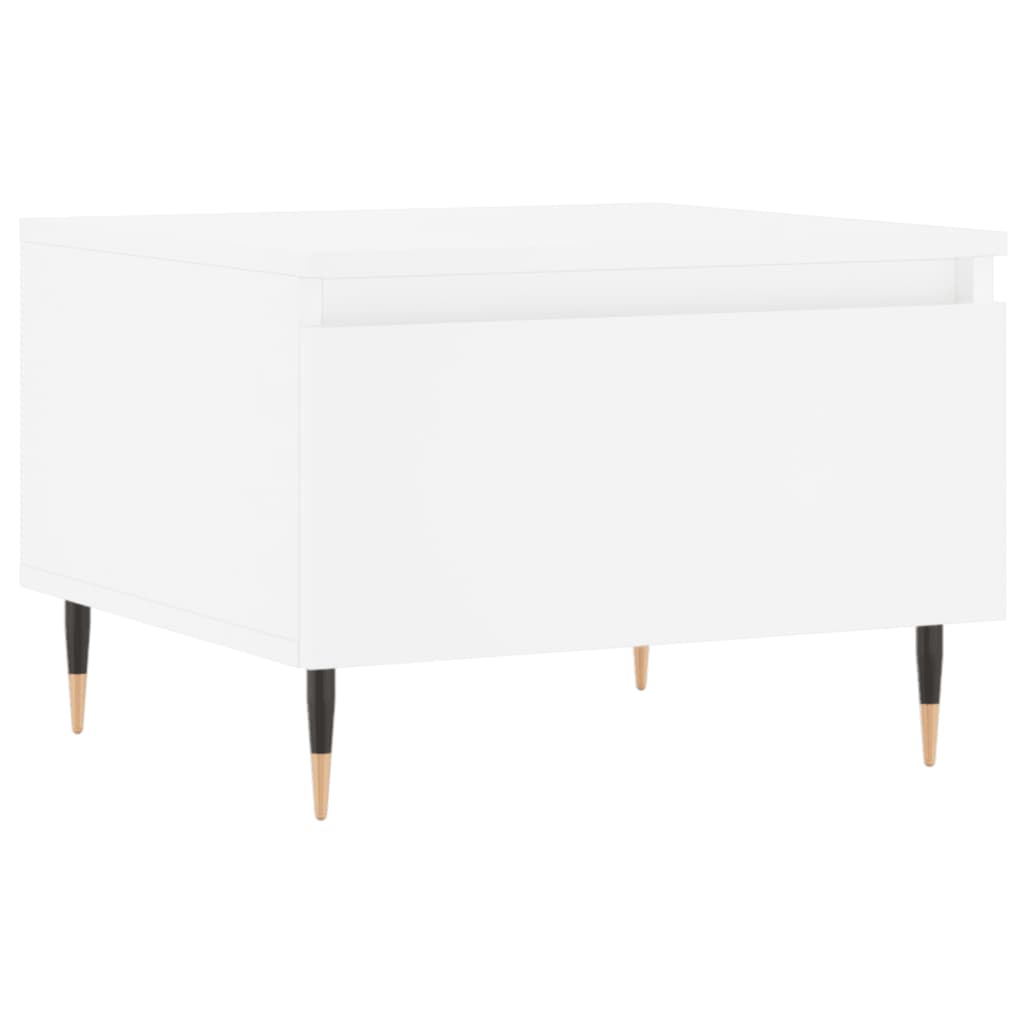Tables basses 2 pcs blanc 50x46x35 cm bois d’ingénierie - Tables basses