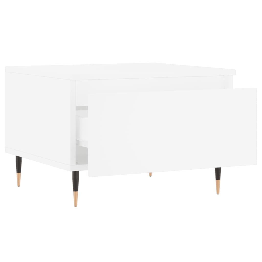 Tables basses 2 pcs blanc 50x46x35 cm bois d’ingénierie - Tables basses