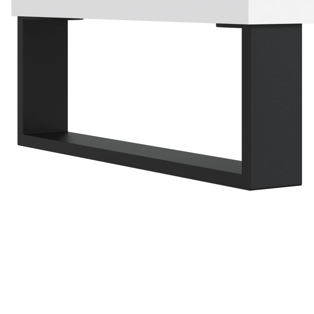 Tables basses 2 pcs blanc 50x46x35 cm bois d’ingénierie - Tables basses