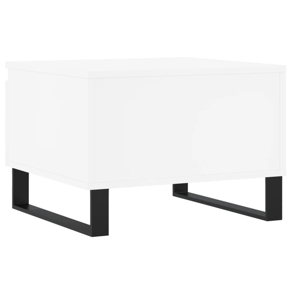 Tables basses 2 pcs blanc 50x46x35 cm bois d’ingénierie - Tables basses