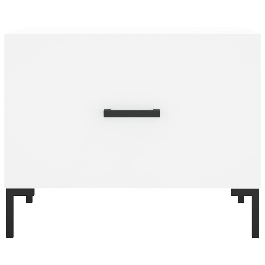 Tables basses 2 pcs blanc 50x50x40 cm bois d’ingénierie - Tables basses